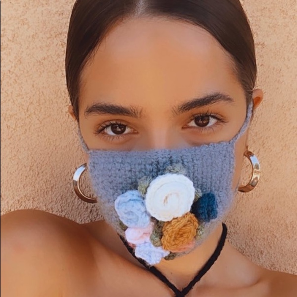 Crochet Frida Face Mask  😷